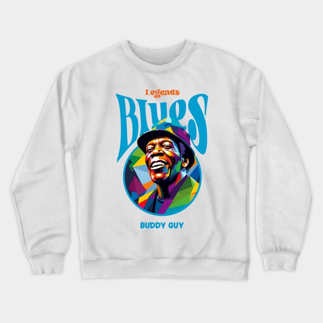 The Bluesman Crewneck Sweatshirt by BAJAJU